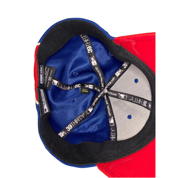 TEXAS RANGERS NEW ERA 39THIRTY BLUE CAP/HAT SMALL-MEDIUM BASEBALL - Picture 3 of 5